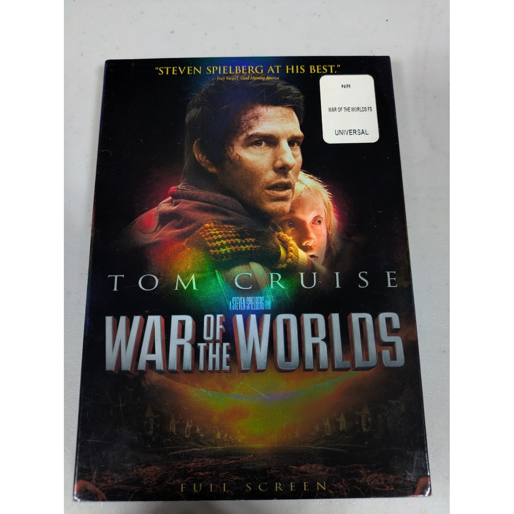 War of the Worlds DVD 2005 Tom Cruise Steven Spielberg Full Screen Holographic